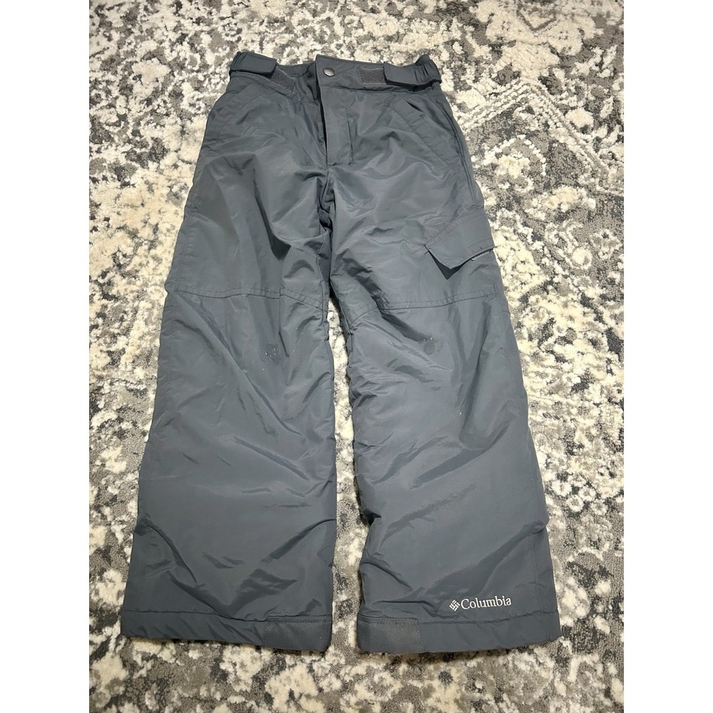 Columbia Grey Unisex Kids Snow Pants Size‎ Xs 6/7 Adjustable Waist